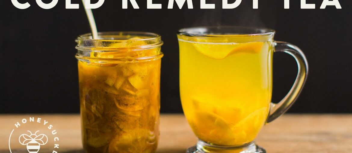 Cold Remedy Tea with Turmeric Ginger Honey Citrus | HONEYSUCKLE