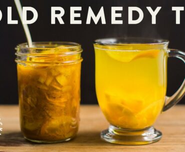 Cold Remedy Tea with Turmeric Ginger Honey Citrus | HONEYSUCKLE