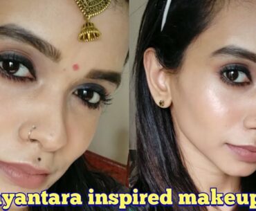 NAYANTARA INSPIRED MAKEUP LOOK|FASHIONISTAVLOGS