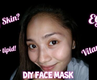 DIY FACE MASK EGG + VITAMIN E (Glowy skin)
