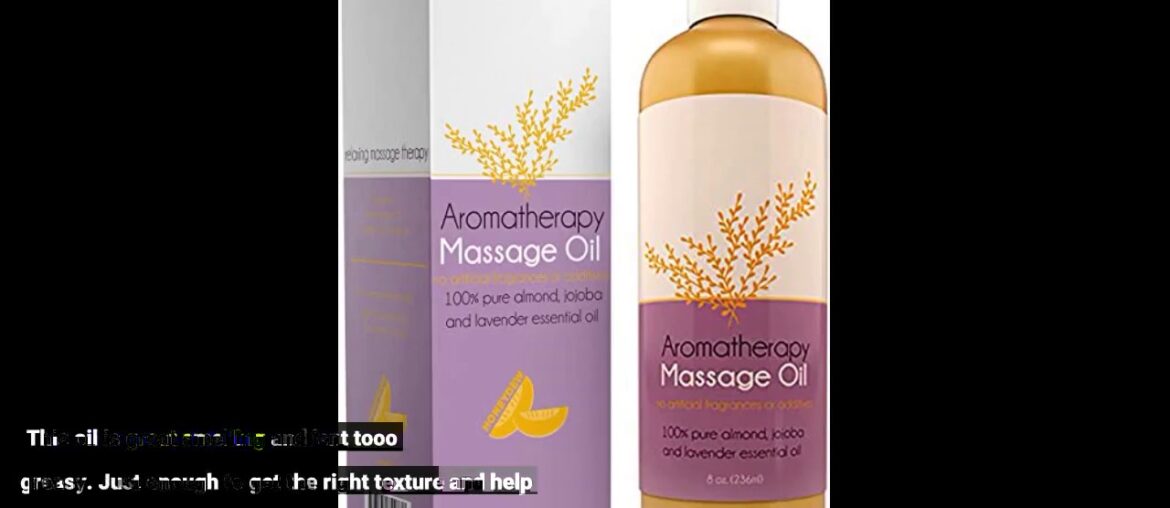 Aromatherapy Massage Oil for Massage Therapy with Pure Jojoba and Almond Oil for Skin are Enhan...