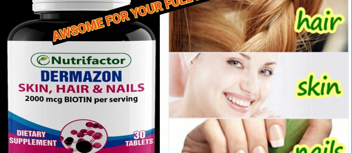 Nutrifactor The Best Supplements For Long Hairs,Strong Nails,Clear skin Strong Immune system FR