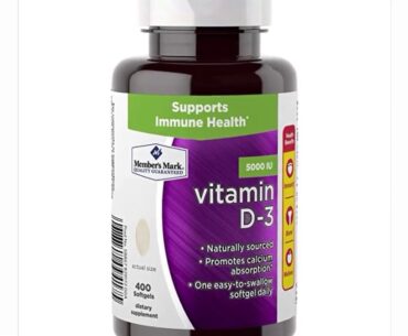 Buyer Reviews Member's Mark Wellness & Nutrition Vitamin D-3 5000 Iu - 400 Softgels Dietary Sup...
