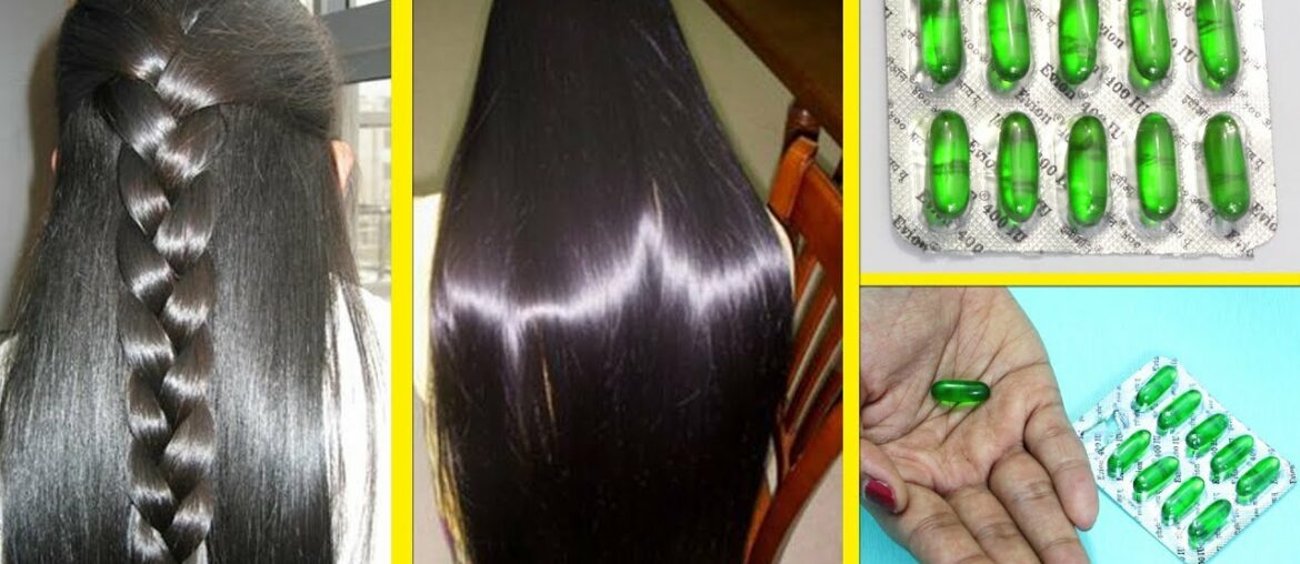 2 Ways To Use Vitamin E Capsules For Faster Hair Growth/ Get Long Hair, Thick hair, Stops hair fall