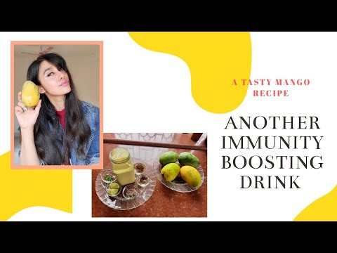 A HEALTHY IMMUNITY BOOSTING DRINK WITH MANGO & YOGURT | Immunity Booster Drink | Mango Yogurt Recipe