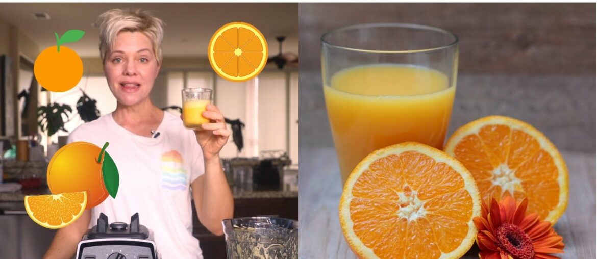 Blender Orange Juice Recipe Using the Whole Orange for Optimal Nutrition & Lower Glycemic Index