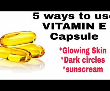 How to get glowing skin using Vitamin-E capsule || Beauty tips || Invisible's Voice