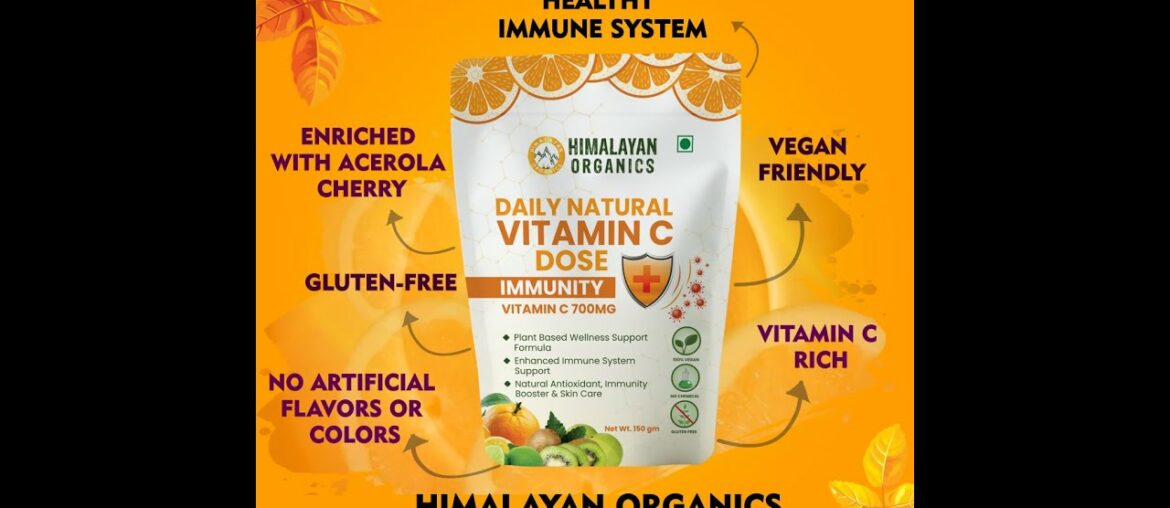Himalayan Organics Daily Natural Vitamin C | Total Immunity Support