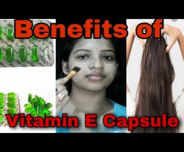Use of vitamin E capsule for glowing skin and hair !! Face mistu