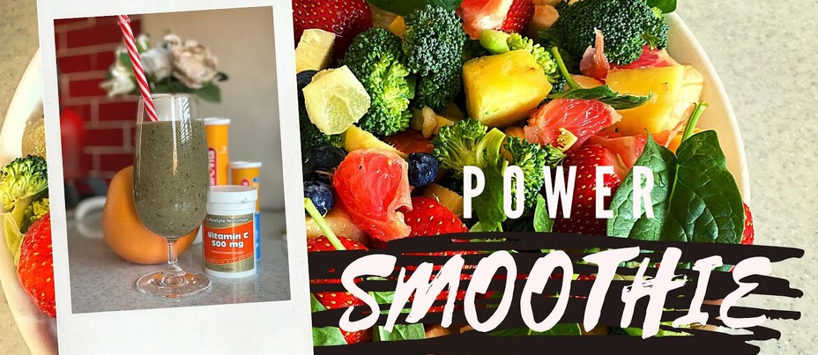 MY GO-TO IMMUNE BOOSTER POWER SMOOTHIE | HIGH IN VITAMIN-C | JUST_KAKES