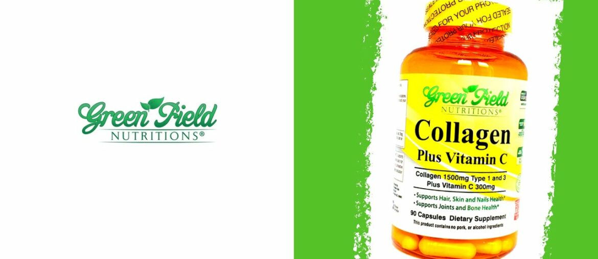 Collagen Type I and III with Vitamin C From Greenfield Nutritions- Halal Vitamins