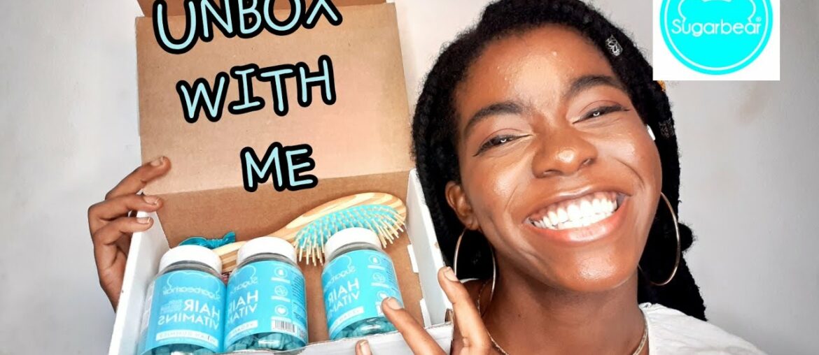 SUGAR BEAR HAIR VITAMINS UNBOX WITH ME NATURAL HAIR VITAMINS  HAIR SUPPLEMENTS NIGERIAN YOUTUBER