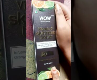 Wow Vitamin C Skin Mist Toner honest review || Wow new launch product review|| Best Toner review||