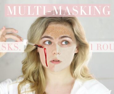 MULTI-MASKING WITH K BEAUTY! 5 masks in 1 routine- how to get the most out of your products!