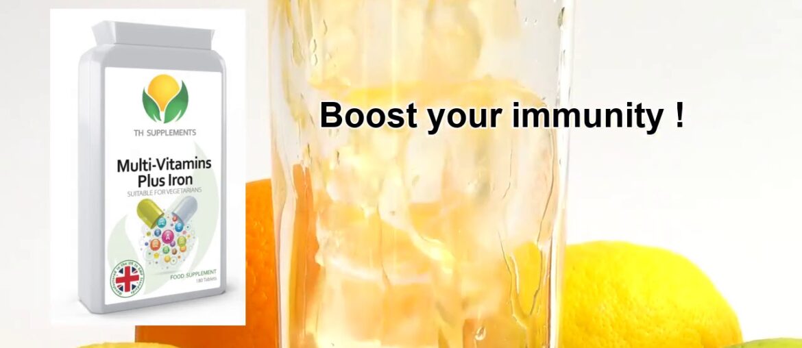 Multivitamin & Iron 180 Tablets - One A Day Multi Vitamins for Men & Women