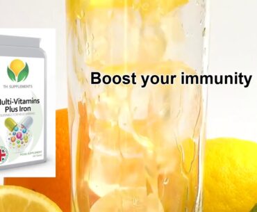 Multivitamin & Iron 180 Tablets - One A Day Multi Vitamins for Men & Women