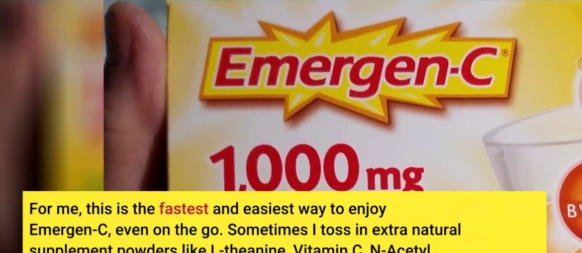 Best Reviewed!! Emergen-C Vitamin C 1000mg Powder (60 Count, Super Orange Flavor, 2 Month Suppl...