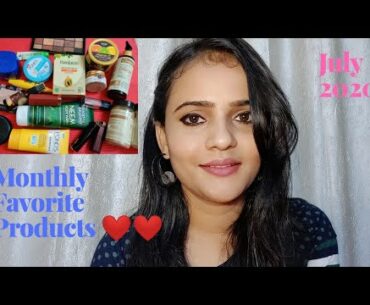 Monthly Favorite Products ( July 2020 ) l Skin care, makeup & hair care l Tiny Makeup Update