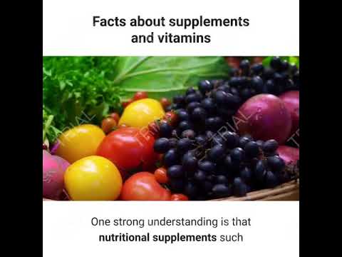 facts about supplements and vitamins