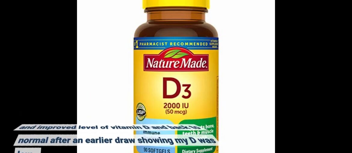 Best Reviewed!! Nature Made Vitamin D3 2000 IU (50 mcg) Softgels, 250 Count Everyday Value Size...