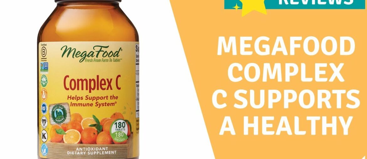 MegaFood Complex C Supports a Healthy Immune System Antioxidant Vitamin C Supplement 180 Tablets