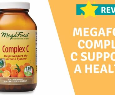 MegaFood Complex C Supports a Healthy Immune System Antioxidant Vitamin C Supplement 180 Tablets