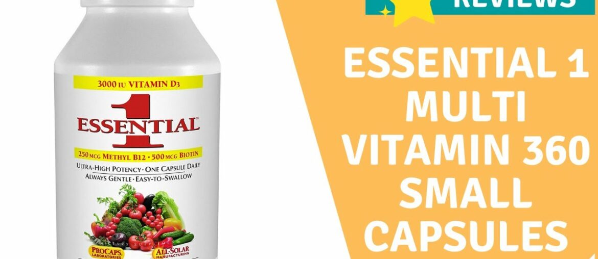 Andrew Lessman Essential-1 Multivitamin 360 Small Capsules 3000 IU Vitamin D3. 250 mcg Methyl B12.
