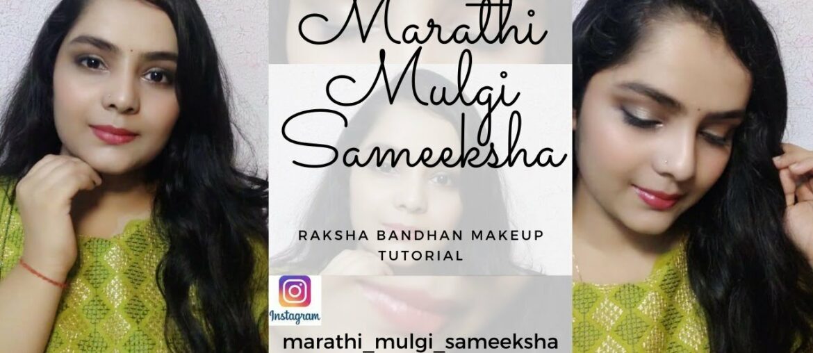 RAKSHABANDHAN | FESTIVE | BEGINNER | MAKEUP LOOK | Marathi Mulgi Sameeksha