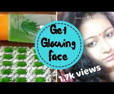 Get glowing face in 2 minutes || using vitamin e oil & aloe Vera gel || beauty with brain