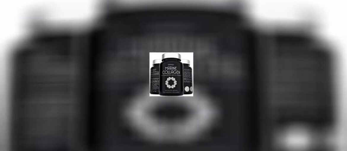 Marine Collagen Supplement 2400mg - 120 Capsules with Hyaluronic Acid and Vitamin C - Premium T...