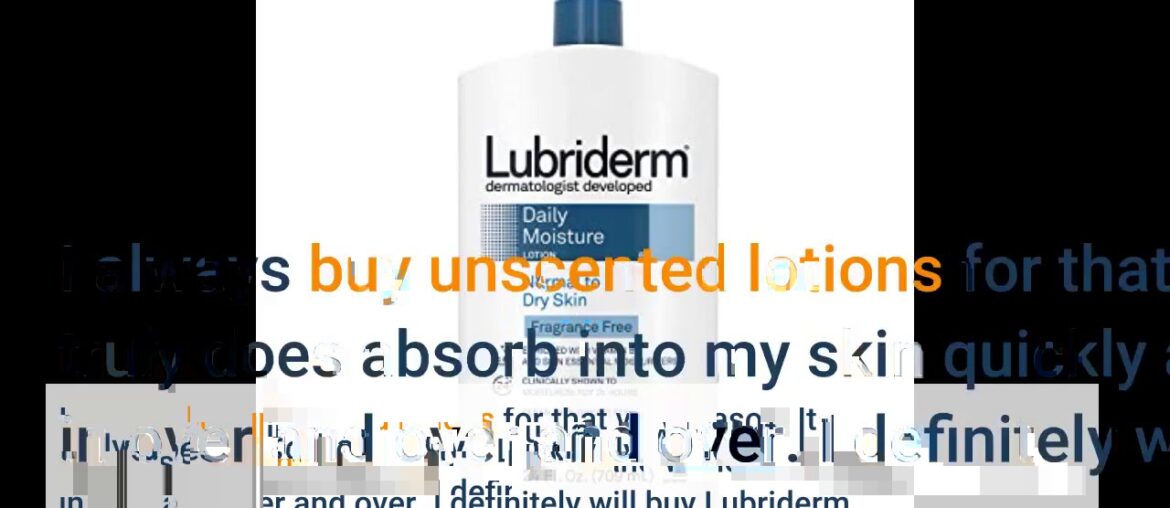 Lubriderm Daily Moisture Hydrating Unscented Body Lotion with Vitamin B5 for Normal to Dry Skin...