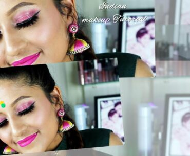 Pink Makeup Tutorial/glowing pink/traditional makeup tutorial/essence epic sunset palette