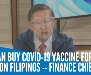 PH can buy COVID 19 vaccine for 20 million Filipinos    Finance chief
