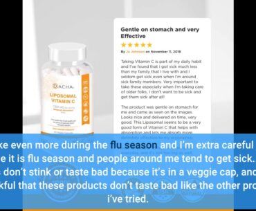 Review: DACHA Nutrition Natural Liposomal Vitamin C - Immune System & Collagen Booster, High Ab...