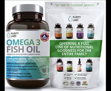 Triple Strength Omega 3 Fish Oil Supplement 3,000MG. Highest Quality and Potency Available - 18...