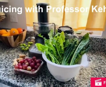 Green Juice Recipes: Dandelion Greens, Kale Greens, Red Seeded Grapes, & Ginger