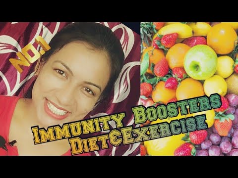 #Immunity Boosters #Best way to boost immunity. #Diet&Exercise for a healthy immune system.
