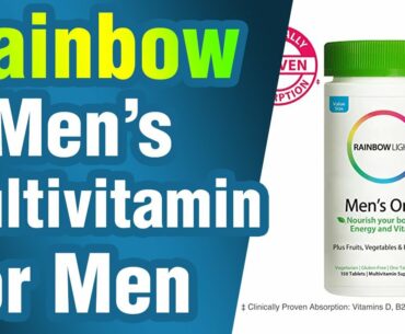 Rainbow Light Men’s One High Potency Multivitamin for Men, with Vitamin C and Zinc for Imm