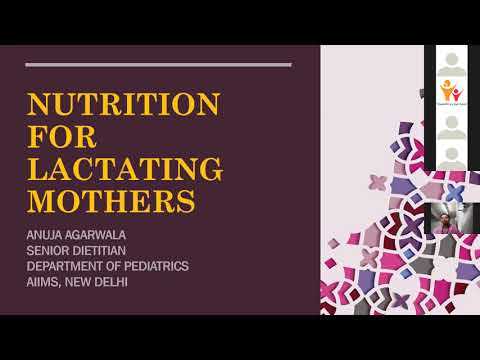 Nutrition for Lactating Mothers - World Breastfeeding Week Webinar - WCD