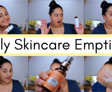 July Skincare Empties | Vitamin C, Resurfacing Treatments & LOTS of Product Fails | Beck Wynta