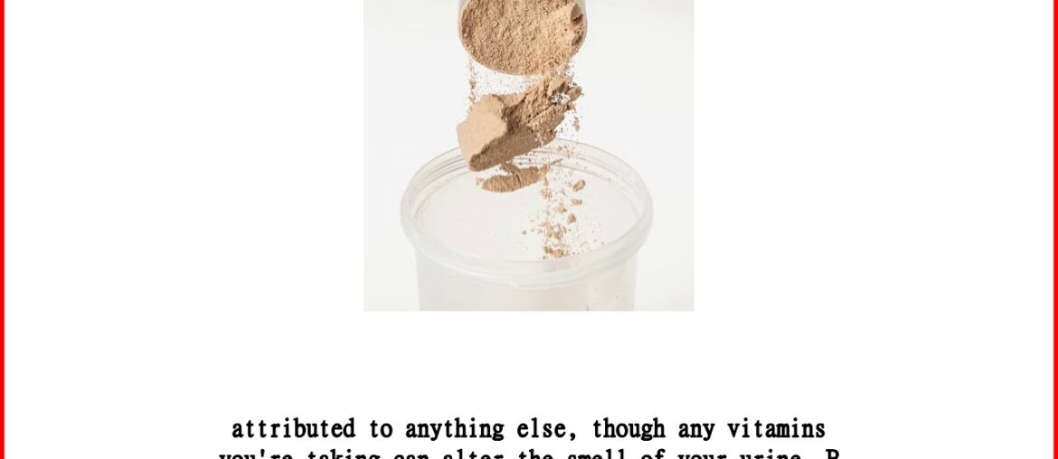 The Effect Of Vitamin Supplements On Urine