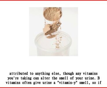 The Effect Of Vitamin Supplements On Urine