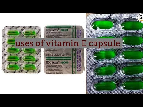 Uses of vitamin E capsule in face