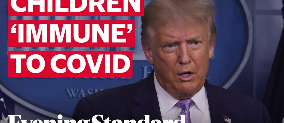 Donald Trump: children 'virtually immune' to coronavirus as he defends his previous claim