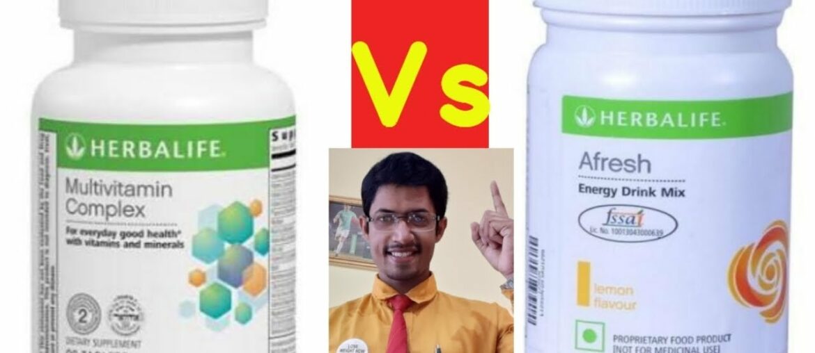 Multivitamin vs Afresh | Comparison afresh multivitamin | herbalife multivitamin | herbalife afresh