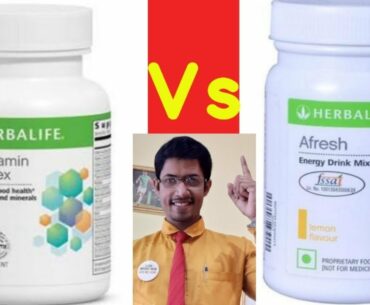 Multivitamin vs Afresh | Comparison afresh multivitamin | herbalife multivitamin | herbalife afresh