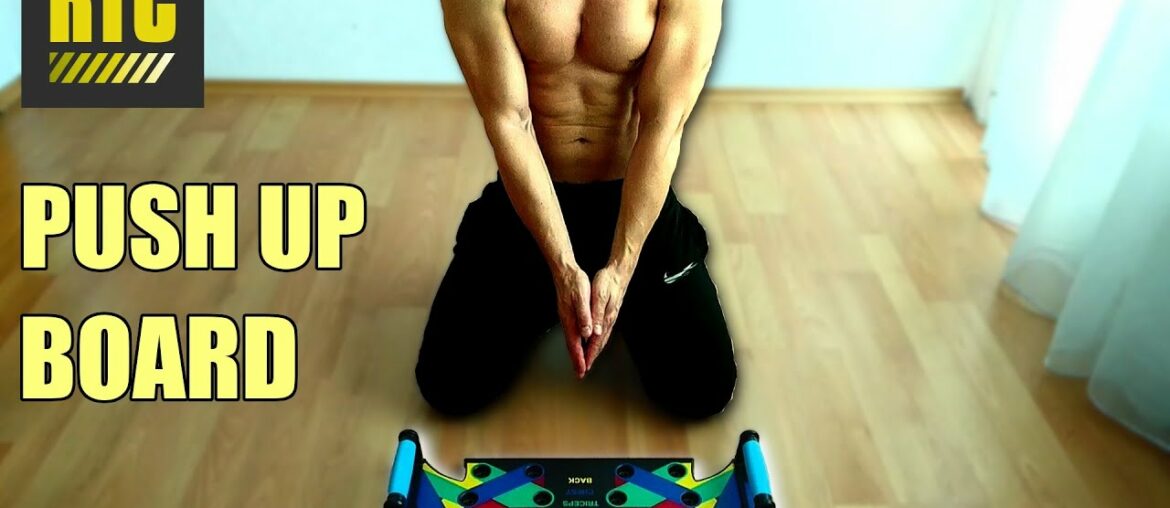 Push Up Board with Handle Bars - Best Home Gym Equipment for Workout Exercises