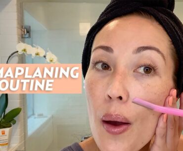 My Dermaplaning At Home Skincare Routine | #SKINCARE