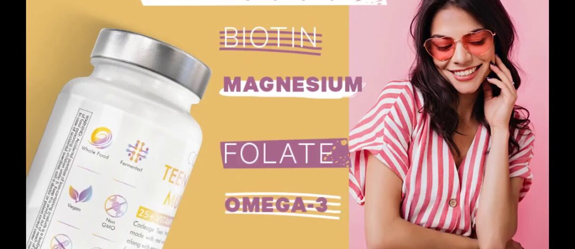 Review: Codeage Daily Teen Multivitamin - Organic Whole Foods - Probiotic Fermented Vitamins -...