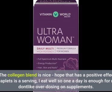 Vitamin World Ultra Woman 50 Plus Daily Multivitamin  Feat. Biotin, Vitamins B, C, D, E, Calci...